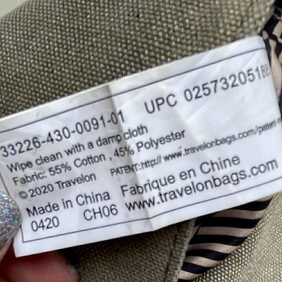 Travelon Anti-theft Heritage Crossbody Bag Sage Women’s  S Canvas Traveling GORP - Picture 11 of 12